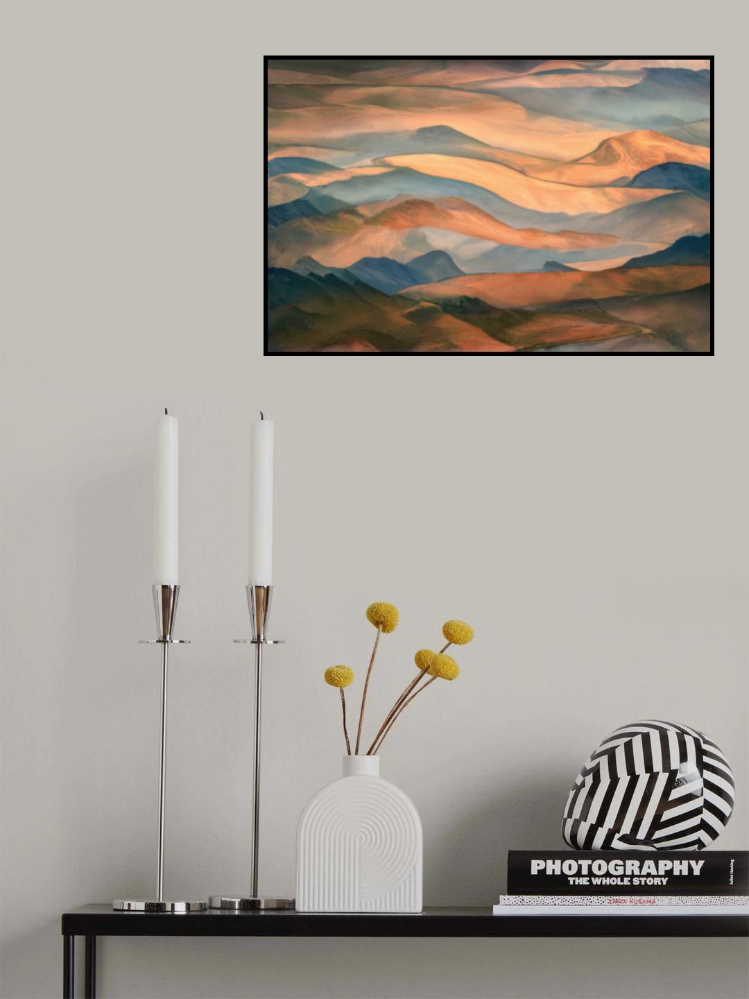 Sunset along the ridge Poster och Canvastavla