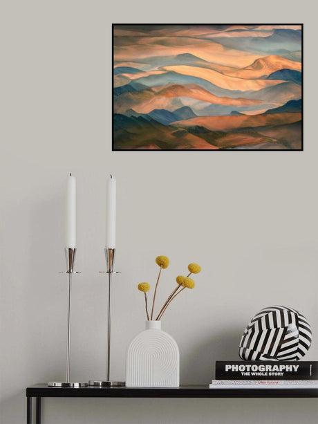 Sunset along the ridge Poster och Canvastavla
