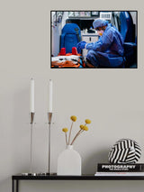 Ambulance Covid - 19 Poster och Canvastavla