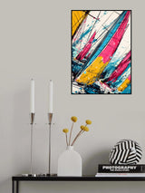 Yacht racing sport art 3 Poster och Canvastavla