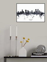 Denver Colorado Skyline Poster och Canvastavla