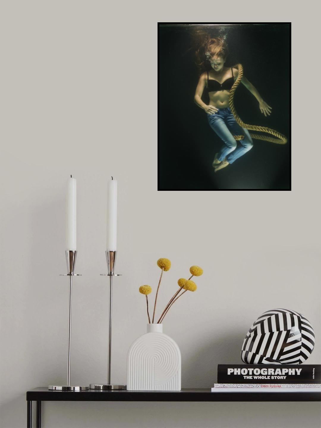 underwater artistic portrait shooting Poster och Canvastavla