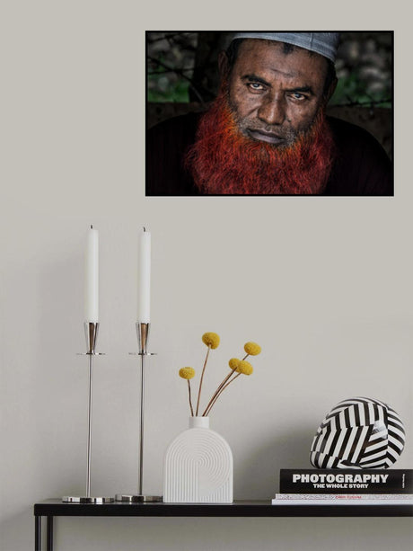 Red beard man from Papua New Guinea Poster och Canvastavla