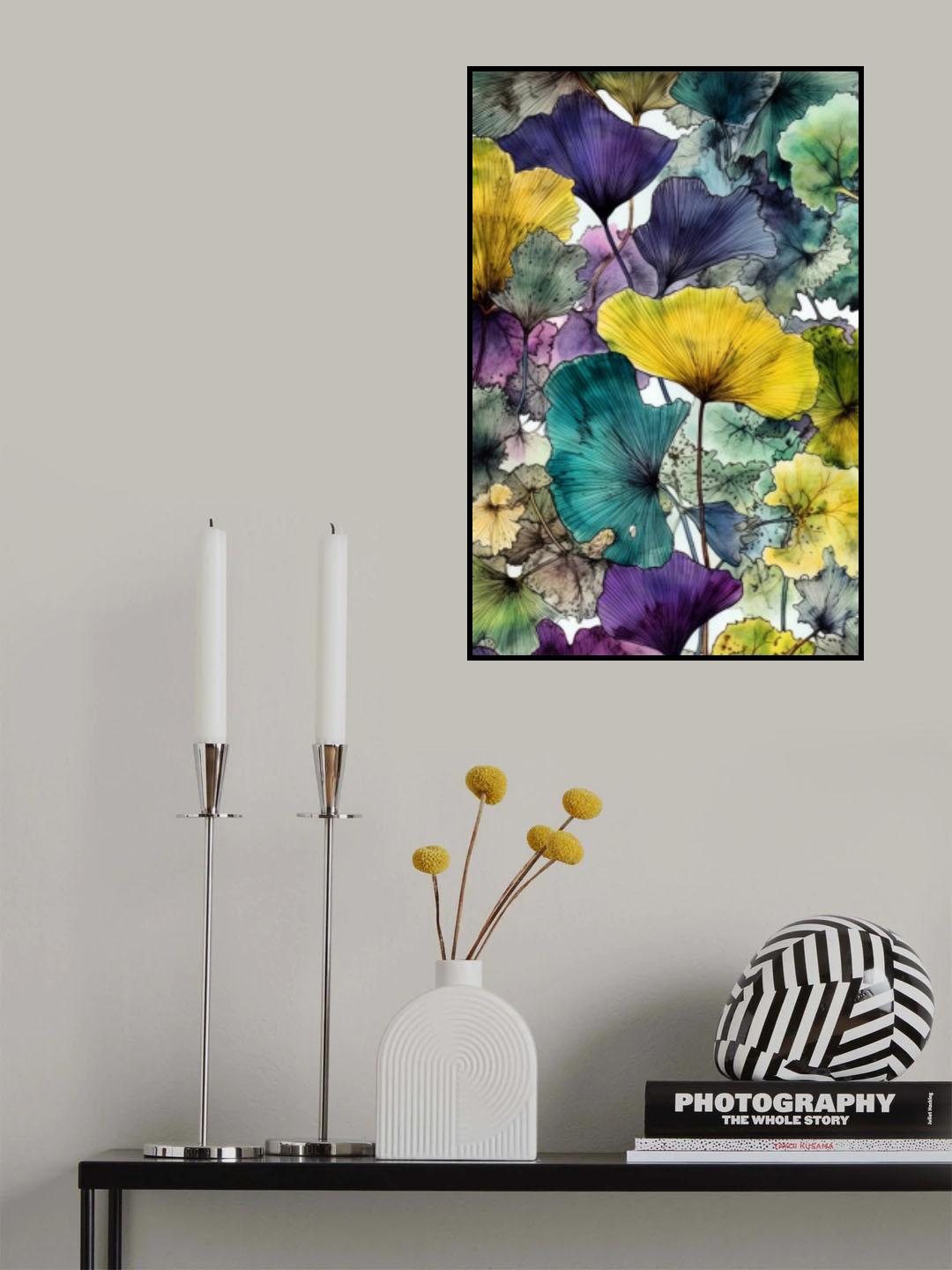 Ginko Biloba leaves 4 Poster och Canvastavla