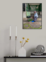 making  food in bus  station Poster och Canvastavla