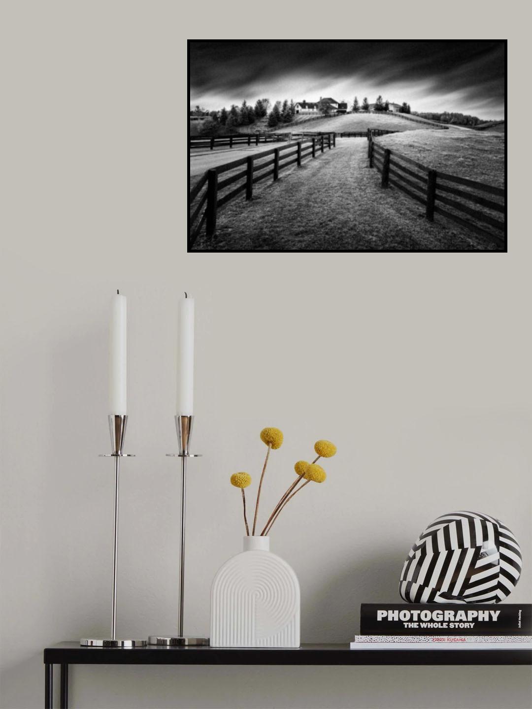 Horse Farm at Dusk #2 Poster och Canvastavla