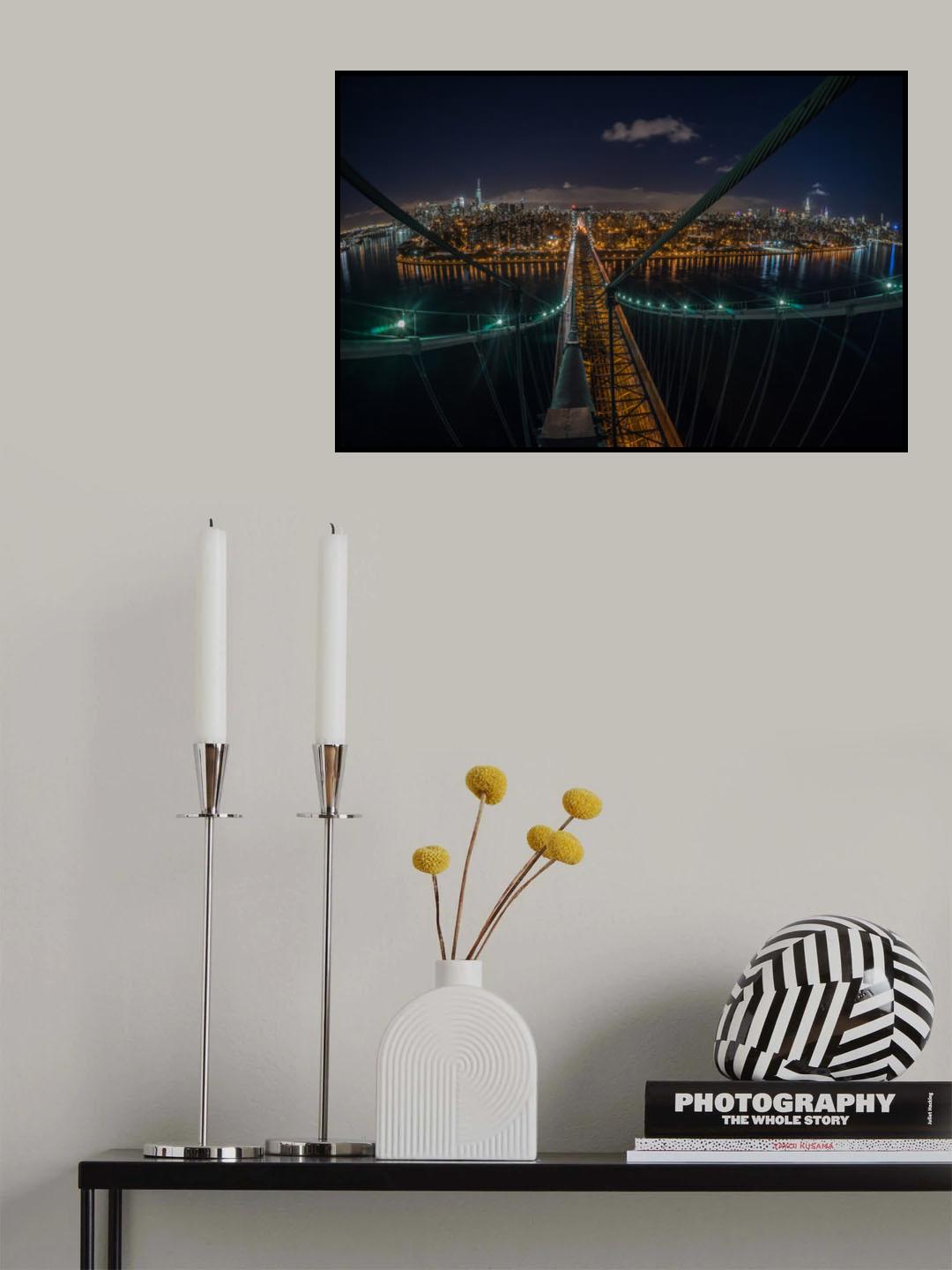 The Williamsburg Bridge Poster och Canvastavla