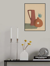 Earth Clay Vase Composition Poster och Canvastavla