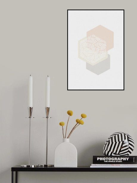 Geometric Mute Colours I Poster och Canvastavla