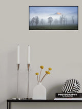 Foggy autumn morning Poster och Canvastavla