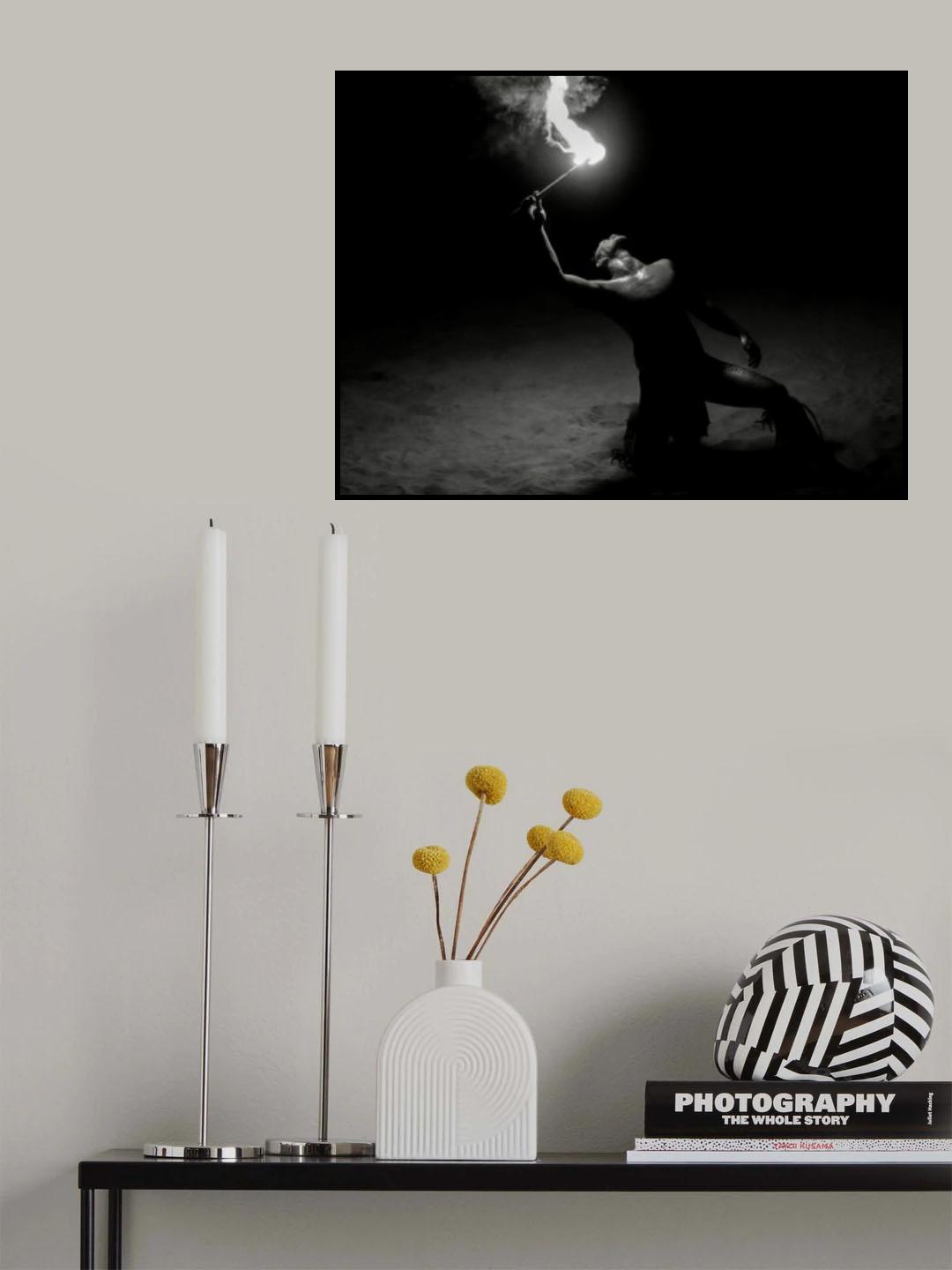 Fire Dancer Poster och Canvastavla