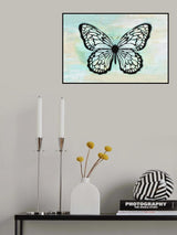 Vintage Butterfly Poster och Canvastavla