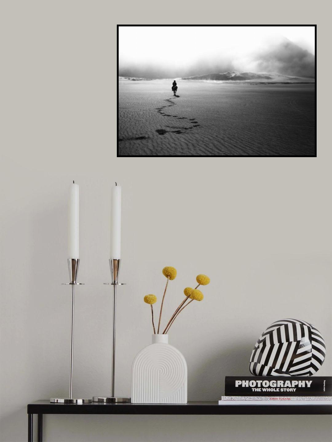 horse footprints Poster och Canvastavla