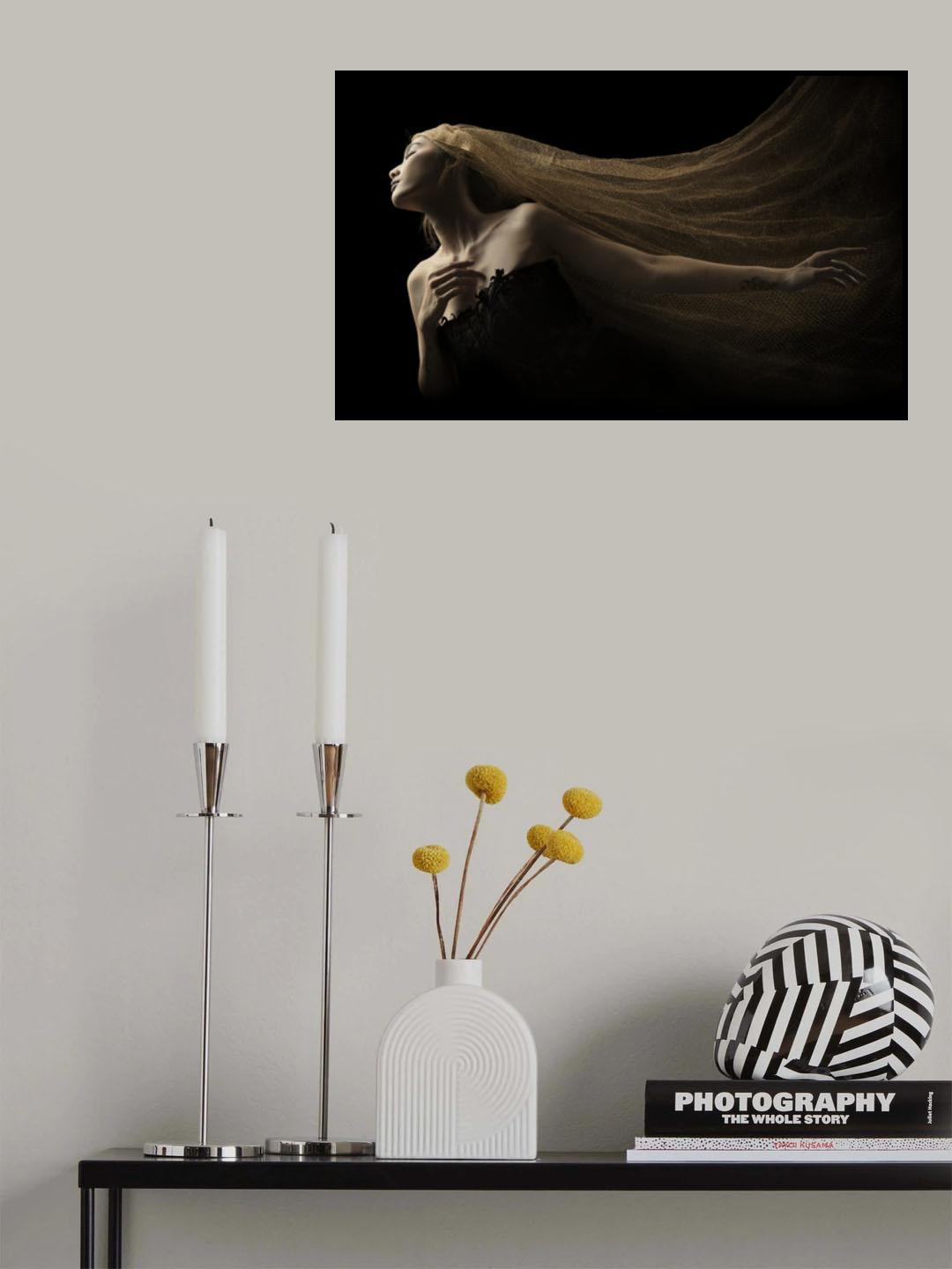 Golden Lady Poster och Canvastavla