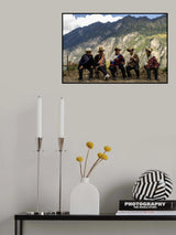 small talking  between 5  tibetian friends Poster och Canvastavla