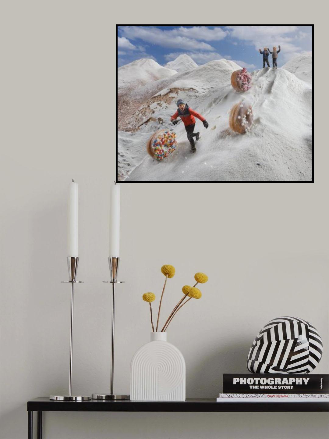 Snow Hanukkah Poster och Canvastavla