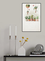 Vintage Cactus Plants (1) Poster och Canvastavla
