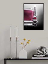 American classic car Bel Air 1957 Tail fin Poster och Canvastavla