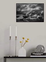 Silent ships upon a frozen sea. Poster och Canvastavla