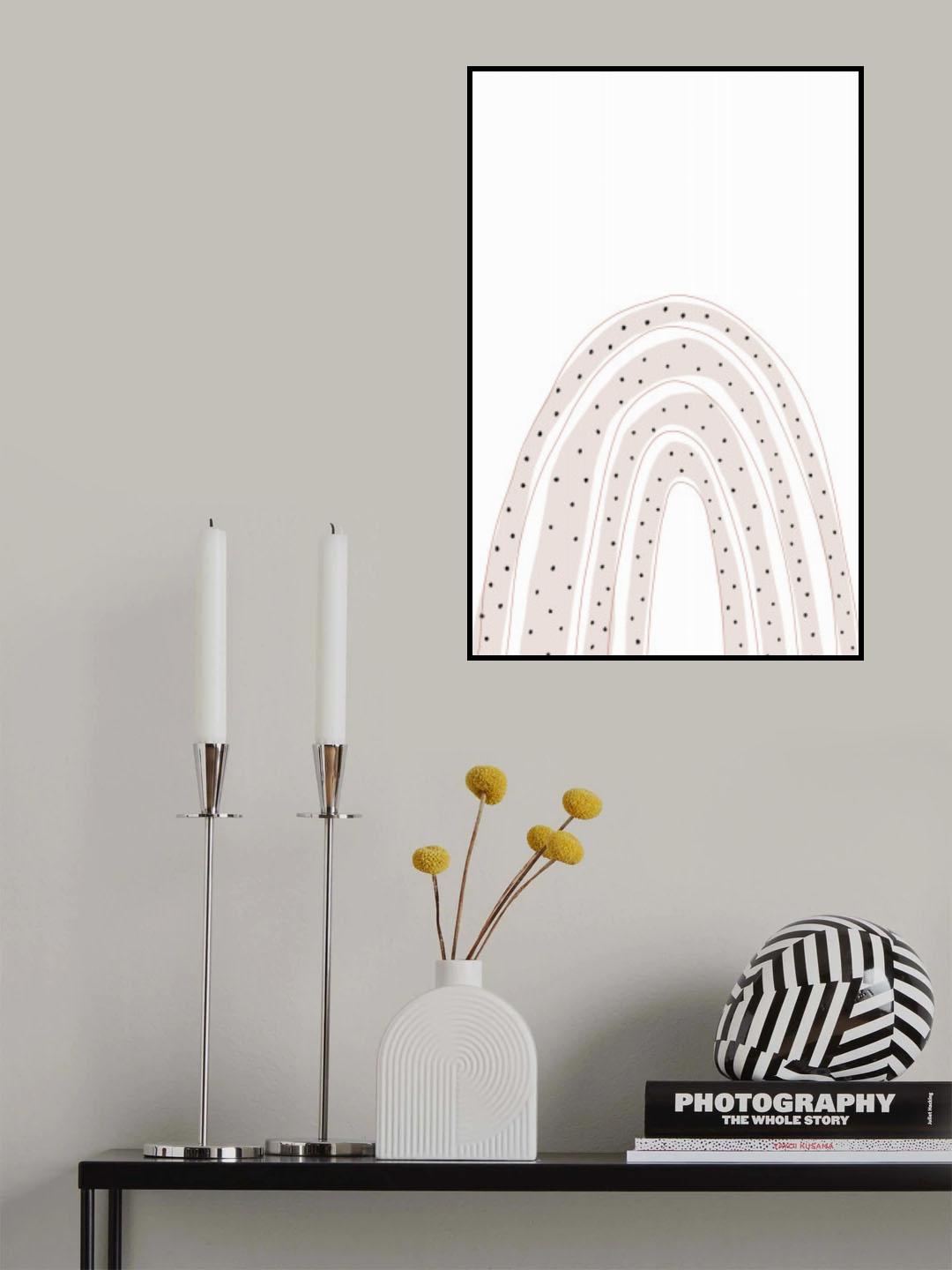 Dotted Rainbow Poster och Canvastavla