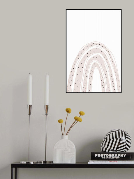 Dotted Rainbow Poster och Canvastavla
