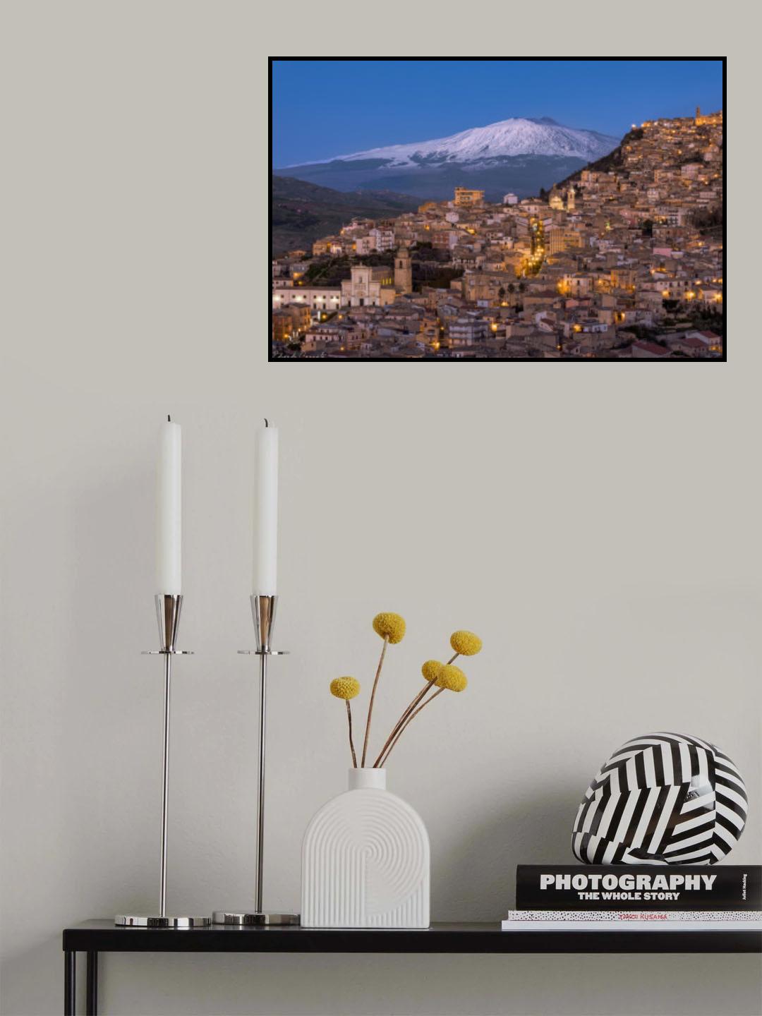 Agira e sua maesta' Etna Poster och Canvastavla