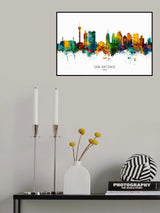 San Antonio Texas Skyline Poster och Canvastavla