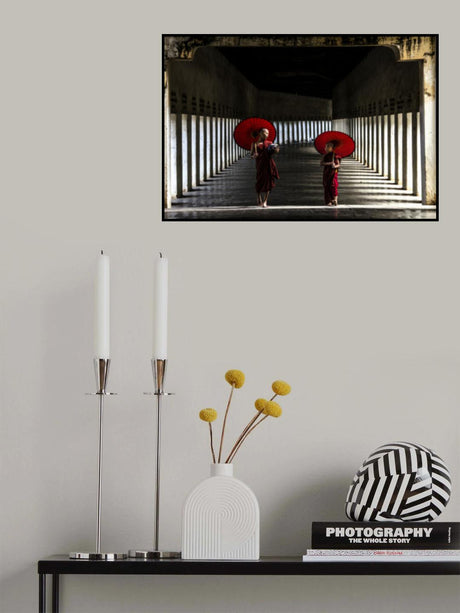 Two Monks Walking Home Poster och Canvastavla