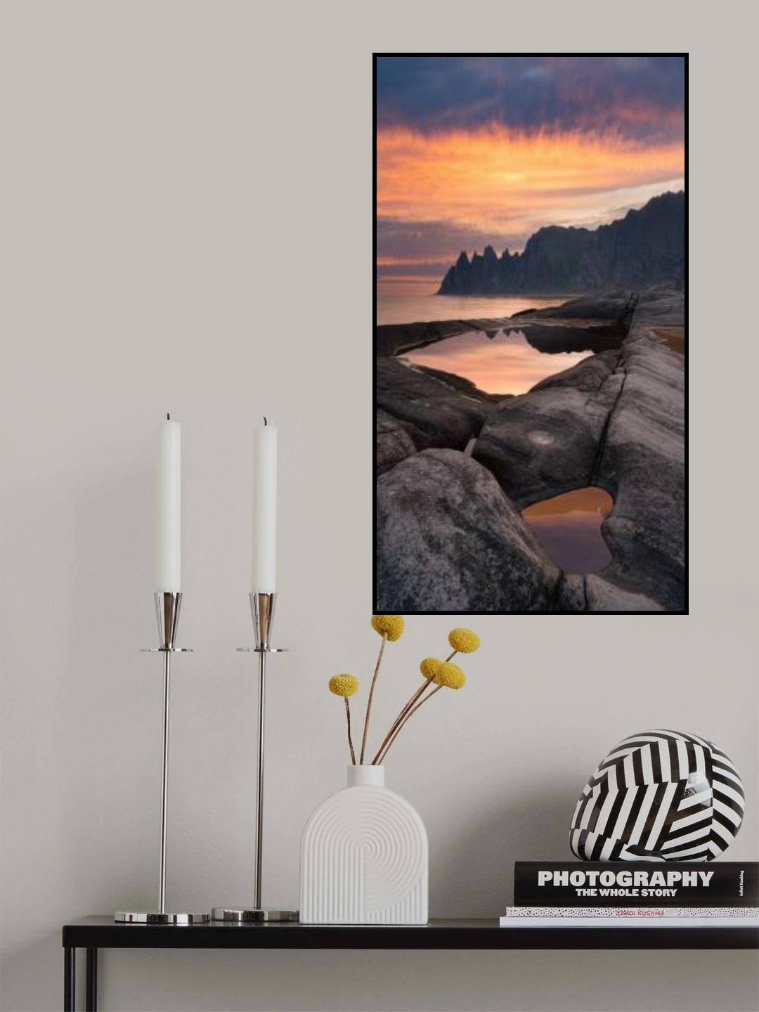 Fish and heart Poster och Canvastavla