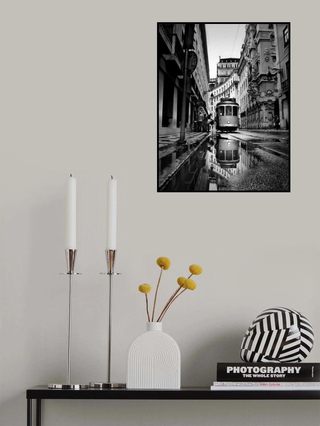 Rainy days in Lisbon Poster och Canvastavla