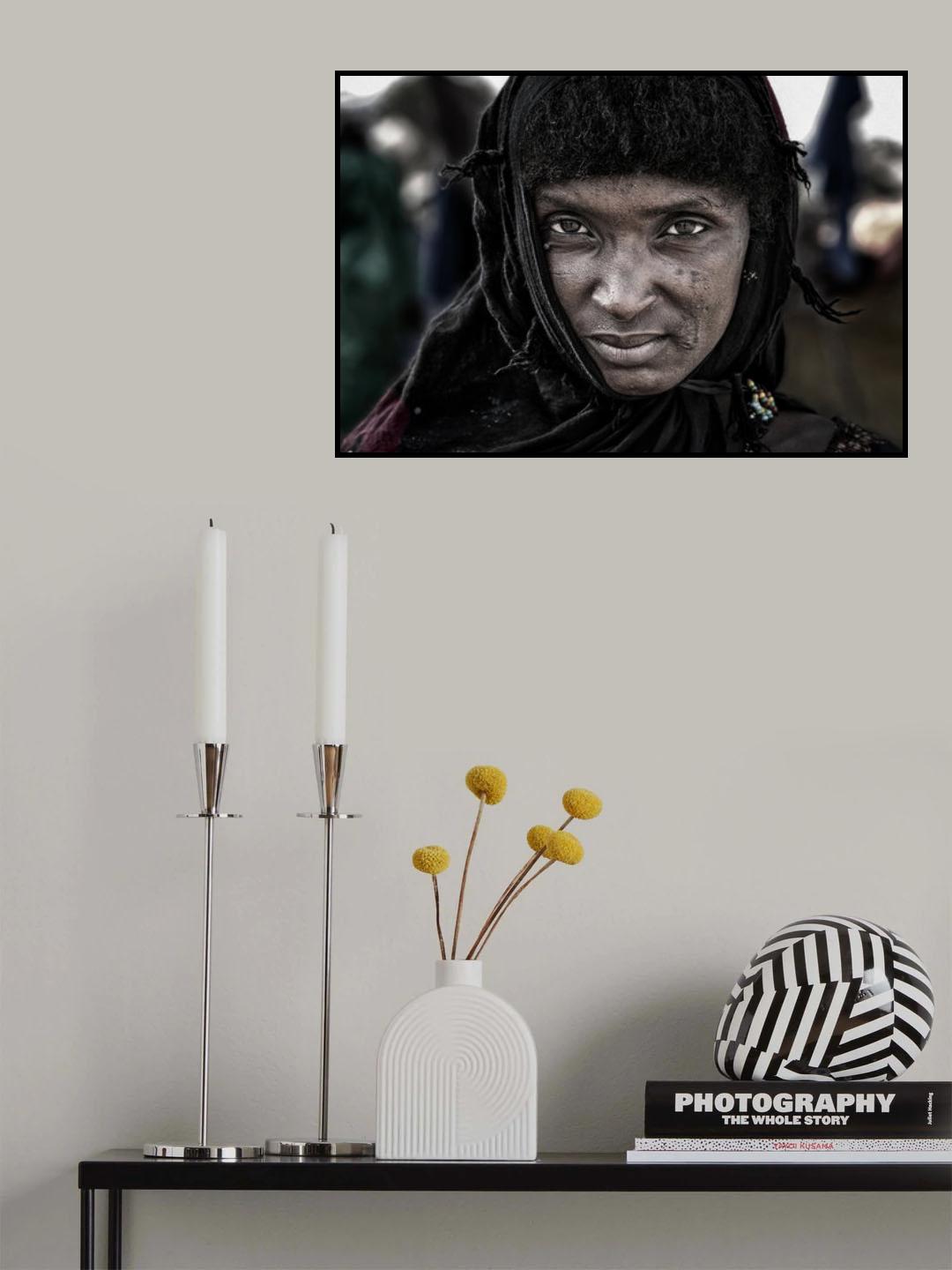 Woman at the gerewol festival - Niger Poster och Canvastavla
