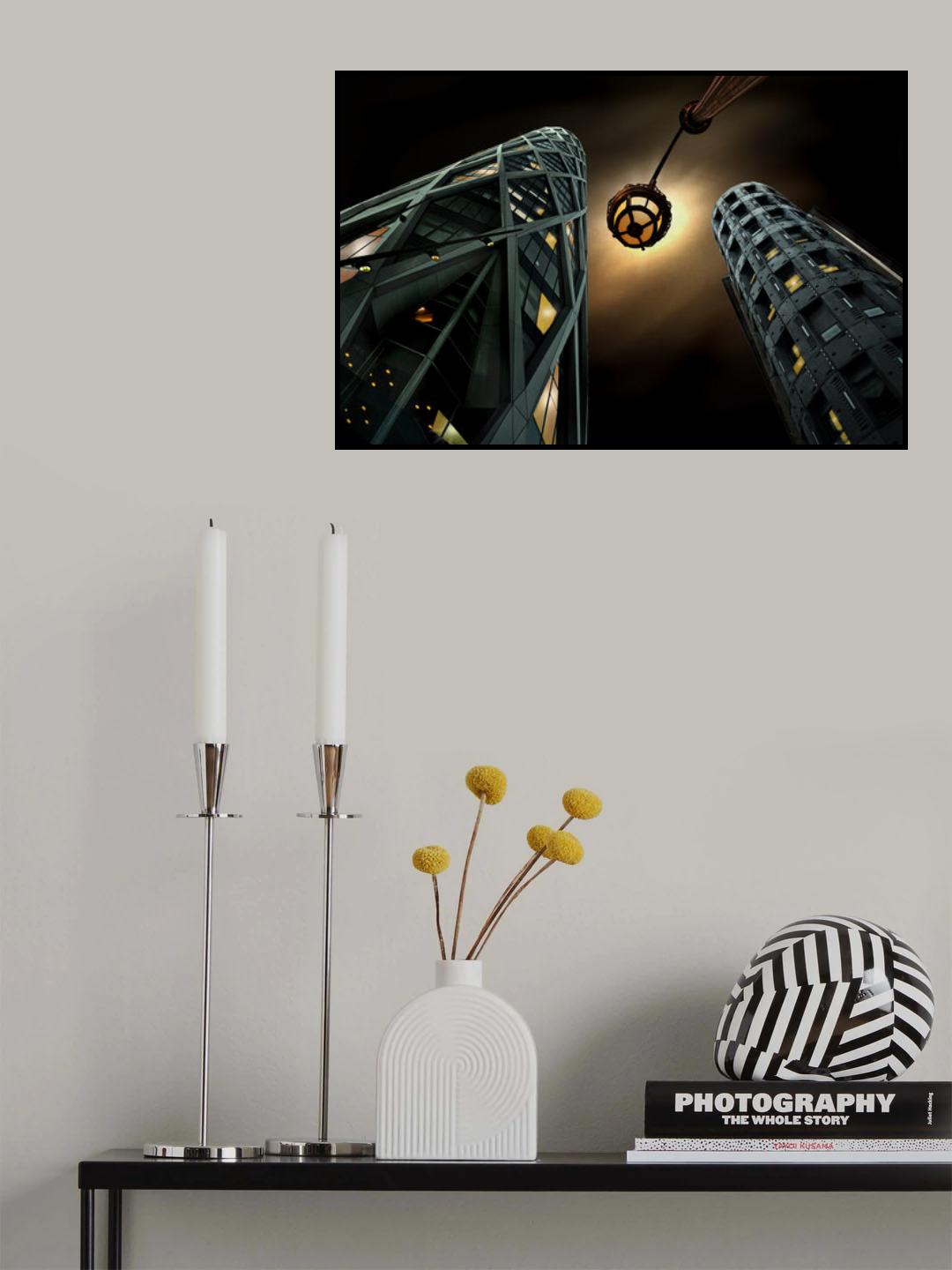 old style lamp Poster och Canvastavla