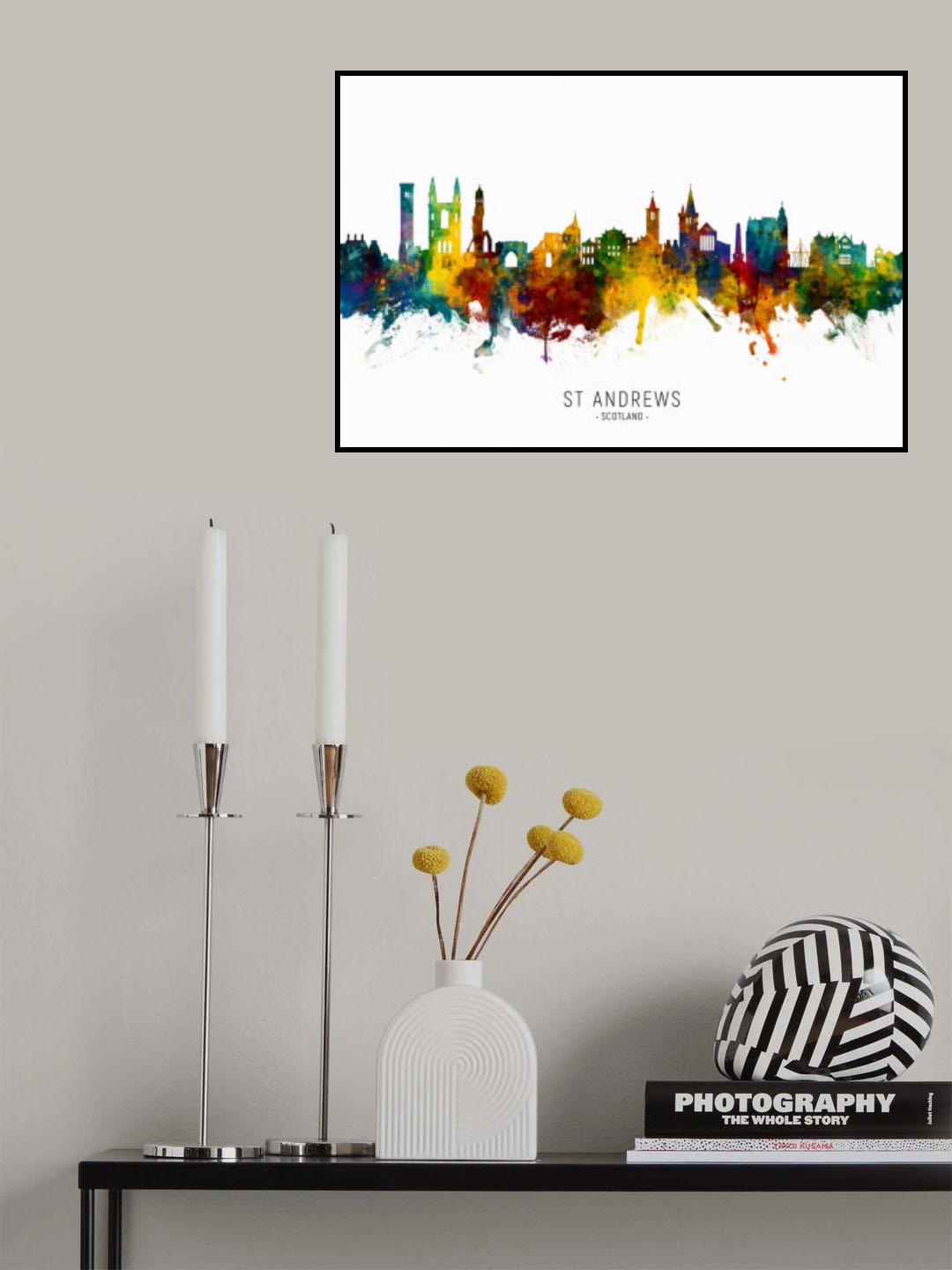 St Andrews Scotland Skyline Poster och Canvastavla