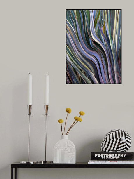 Pastel Ribbons Poster och Canvastavla