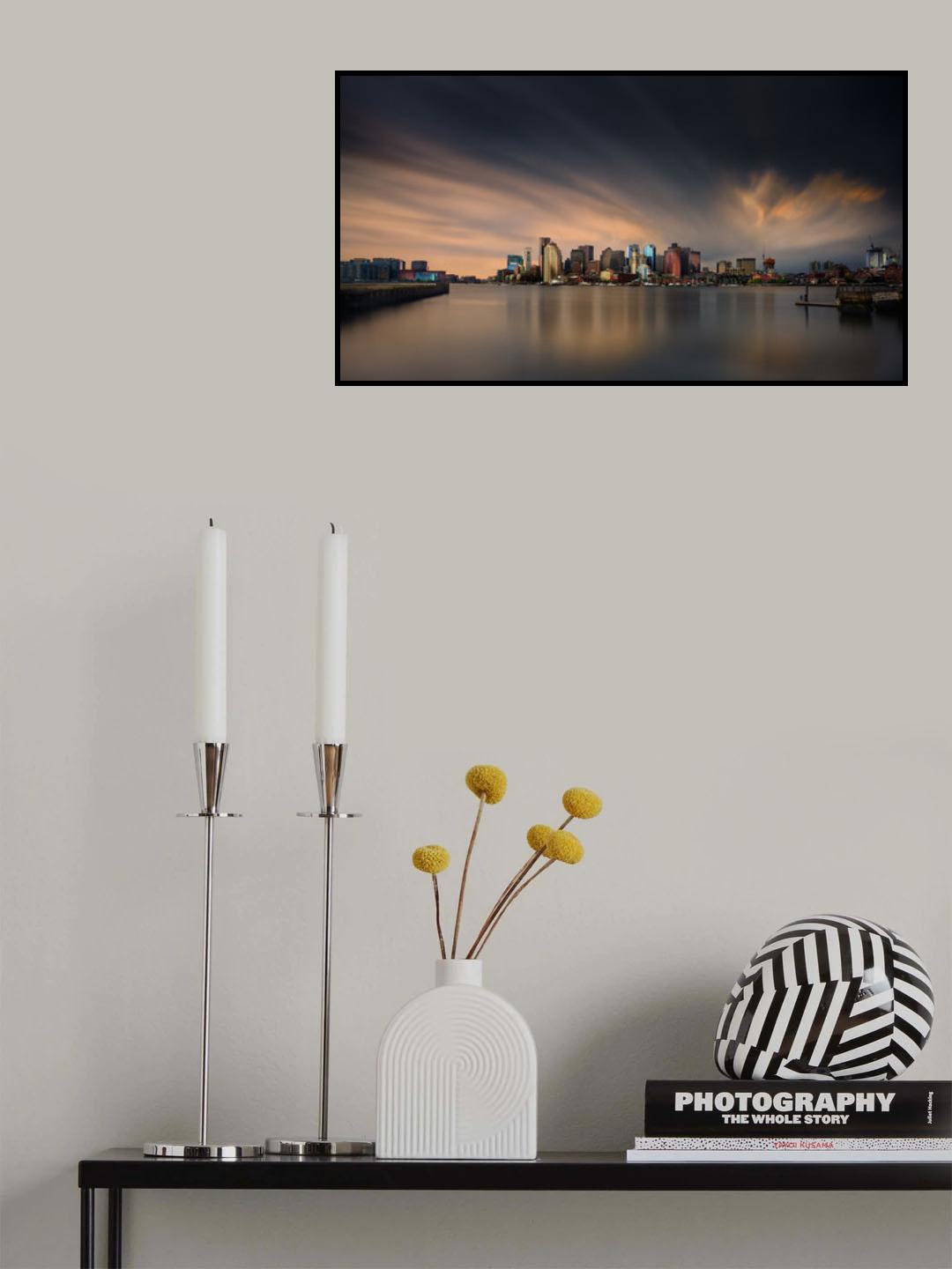 Boston Skyline Poster och Canvastavla