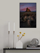 Sunrise at Shiprock Poster och Canvastavla