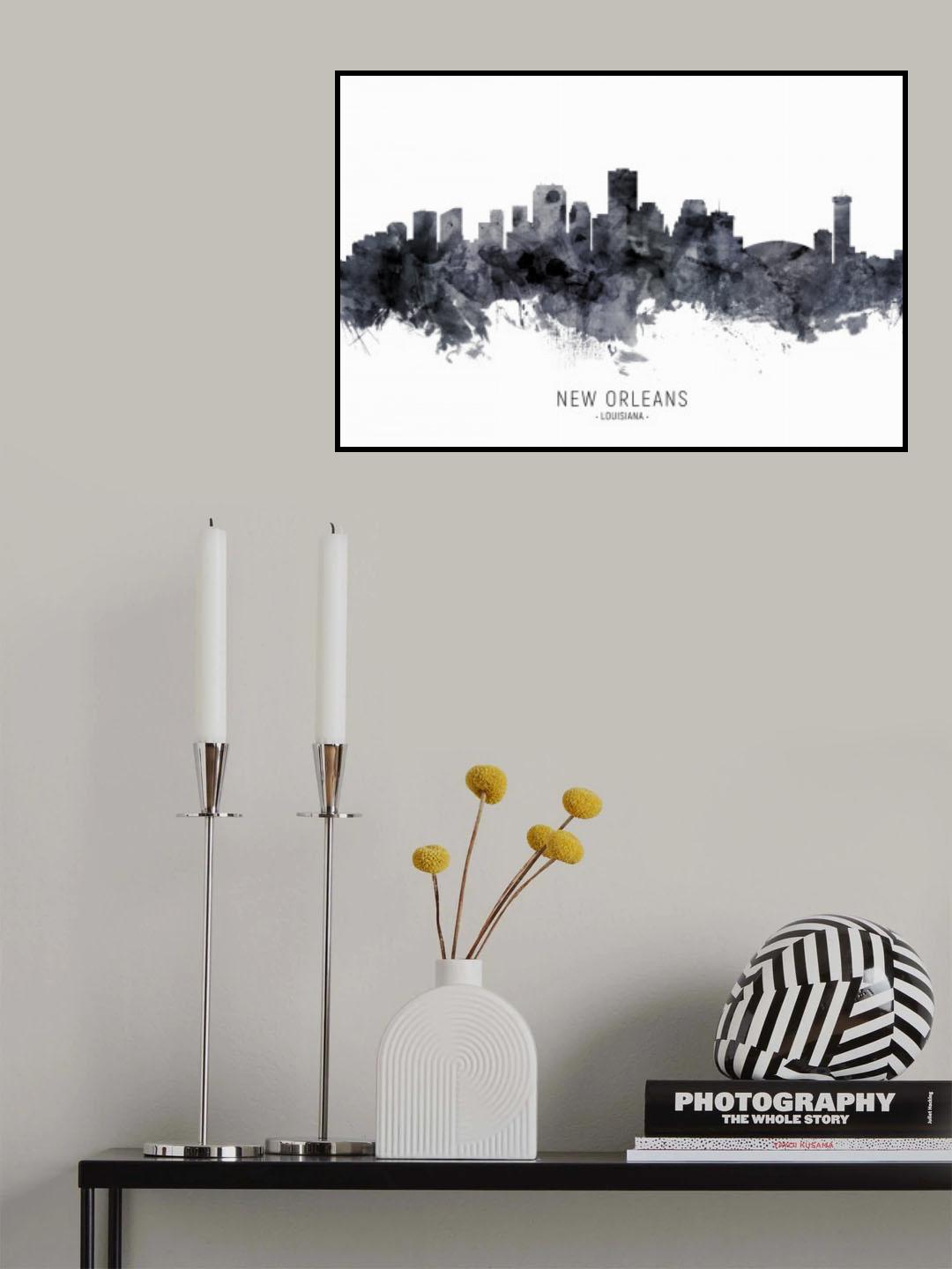 New Orleans Louisiana Skyline Poster och Canvastavla