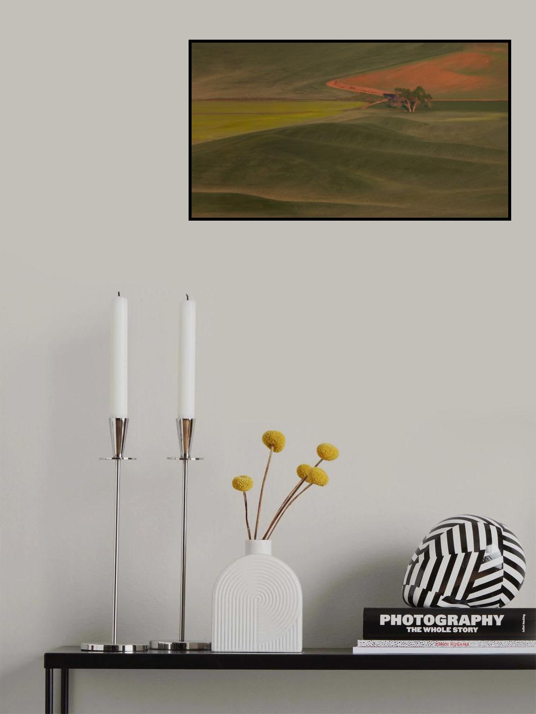 Leaning against each other in the morning Mist Poster och Canvastavla