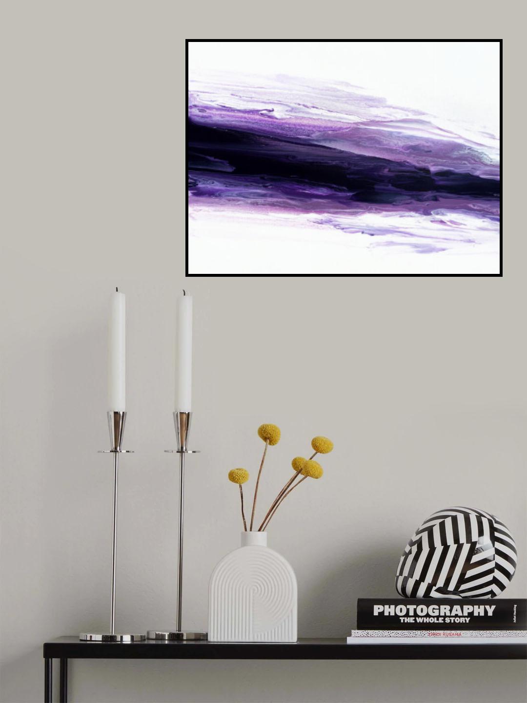 Purple Wave Poster och Canvastavla