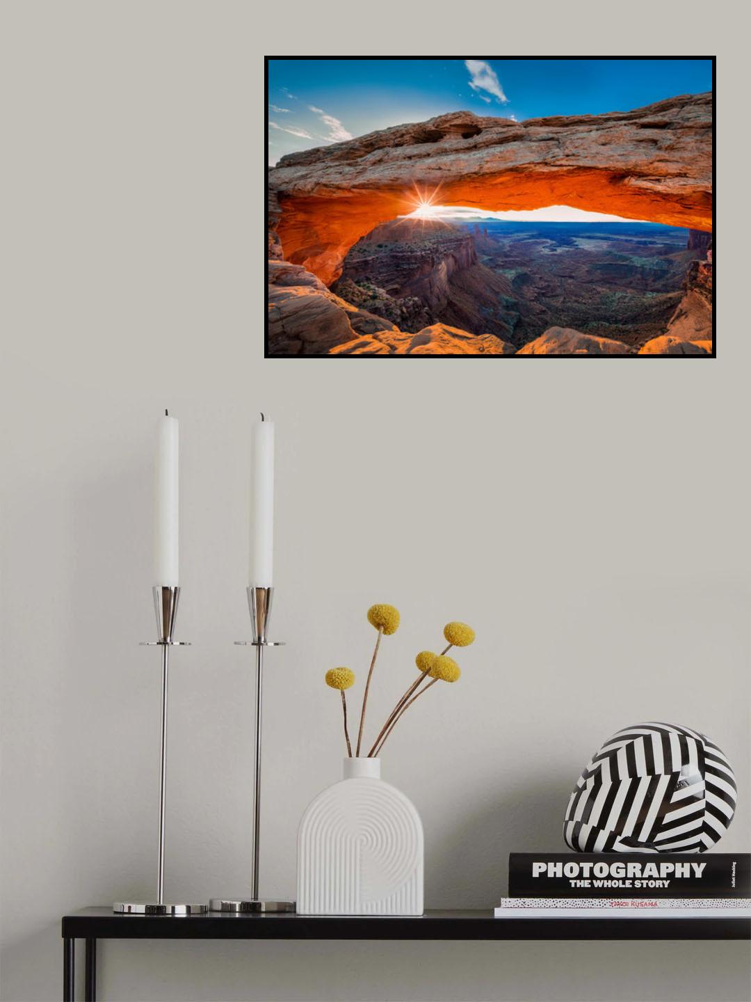 Sunrise at Mesa Arch Poster och Canvastavla