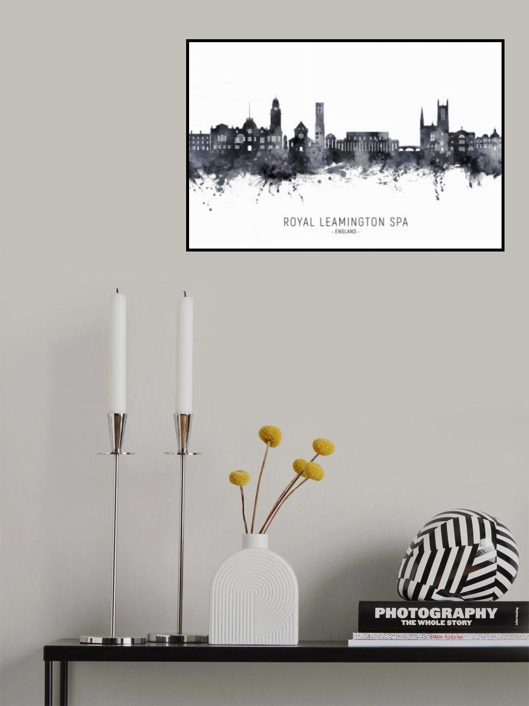 Royal Leamington Spa England Skyline Poster och Canvastavla