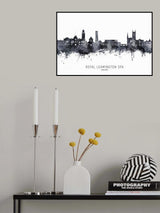 Royal Leamington Spa England Skyline Poster och Canvastavla