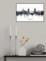 Sunderland England Skyline Poster och Canvastavla