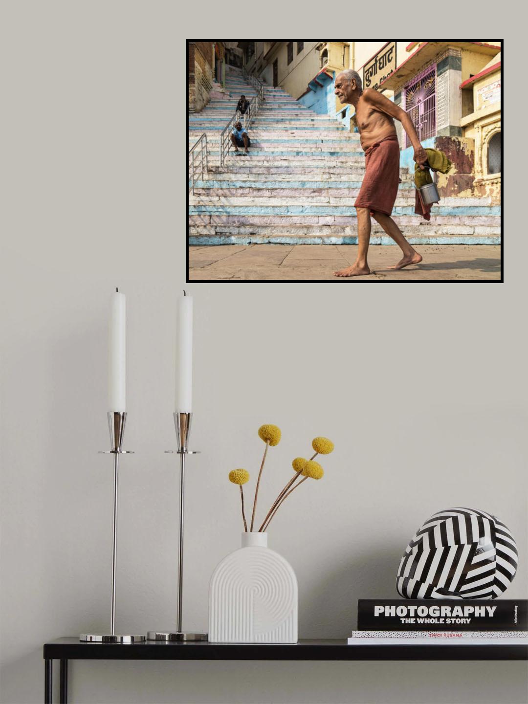 Varanasi from Ganges River Poster och Canvastavla