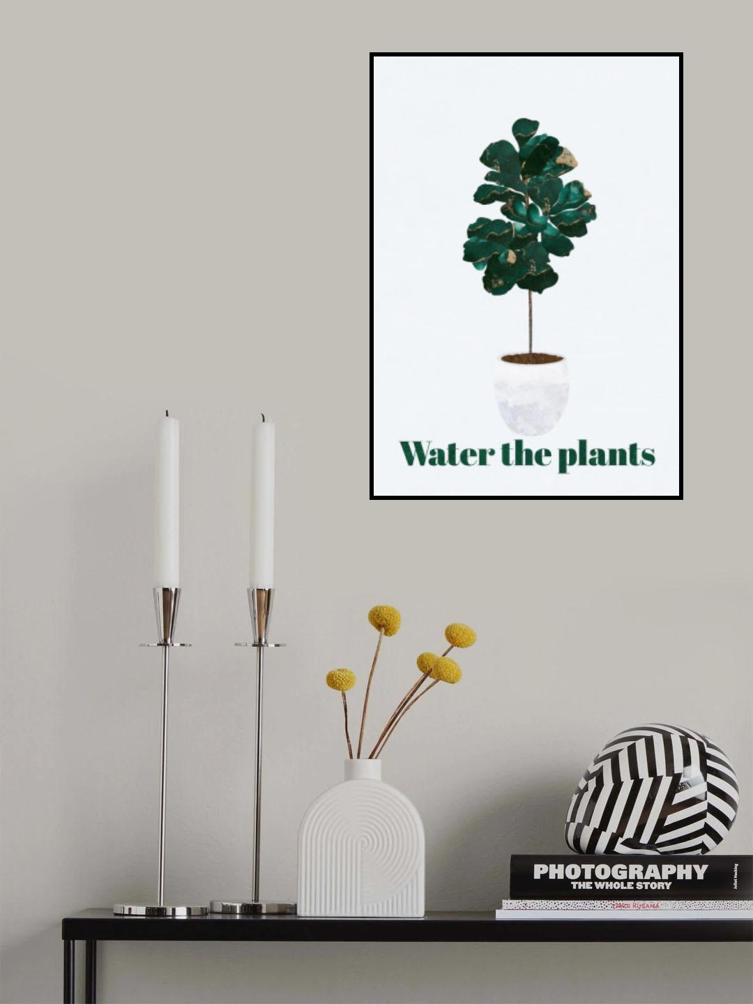 Plant typography quote text 1 Poster och Canvastavla