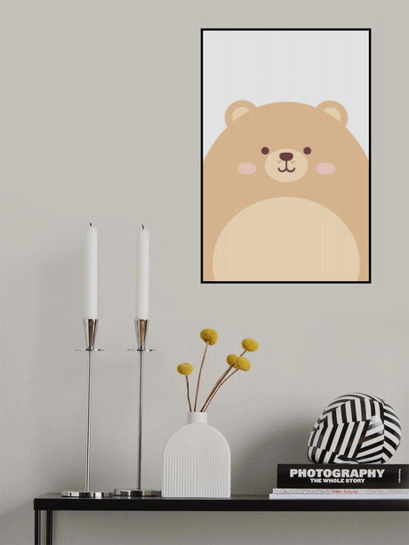 Cute Bear Poster och Canvastavla