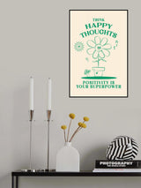 Happy Thoughts Poster och Canvastavla