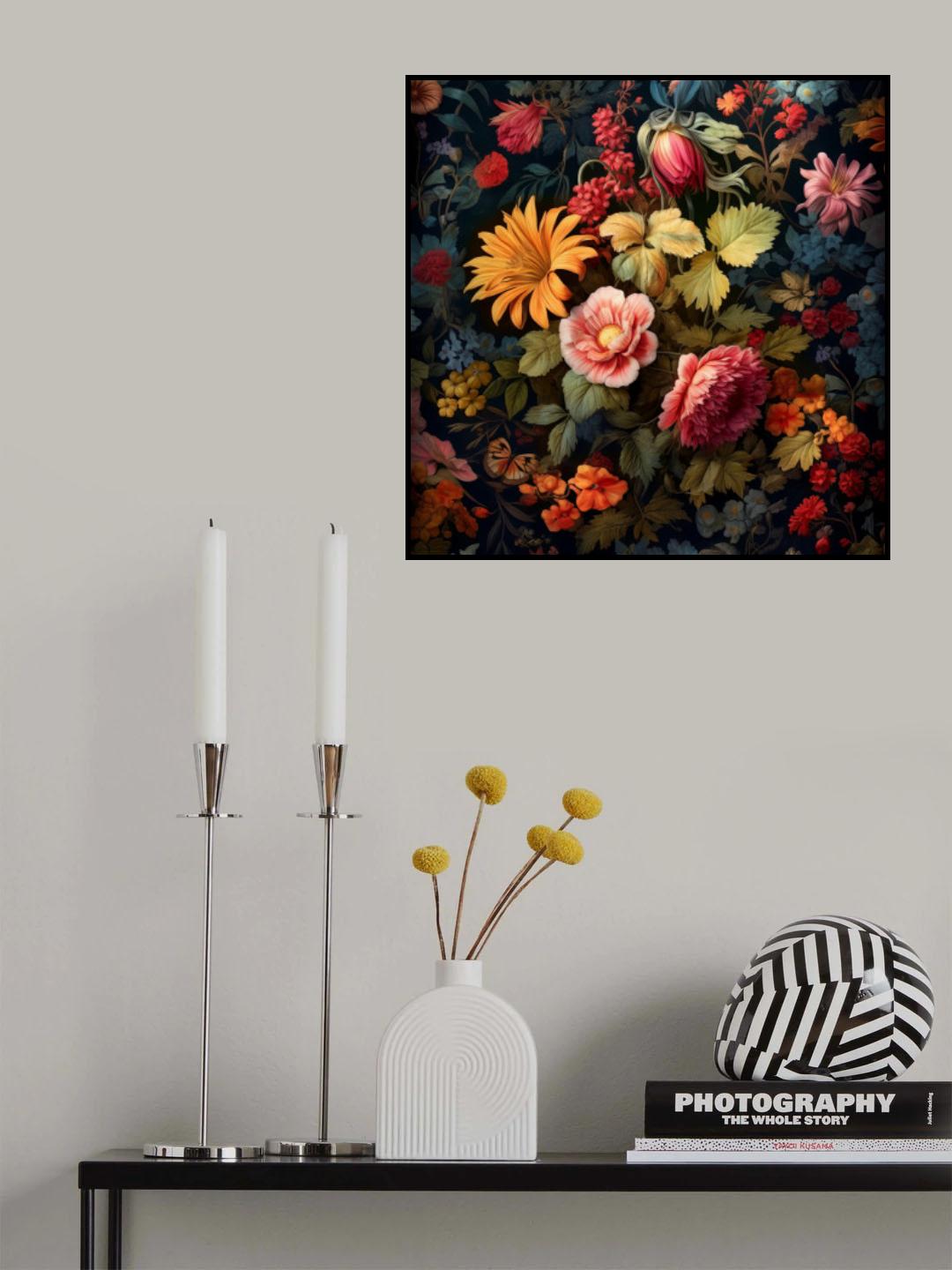 Fa Vintage Floral 59 Poster och Canvastavla