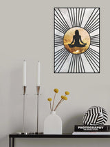 Black Gold Sun Yoga 7 Poster och Canvastavla
