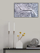 Road through the winter forest Poster och Canvastavla
